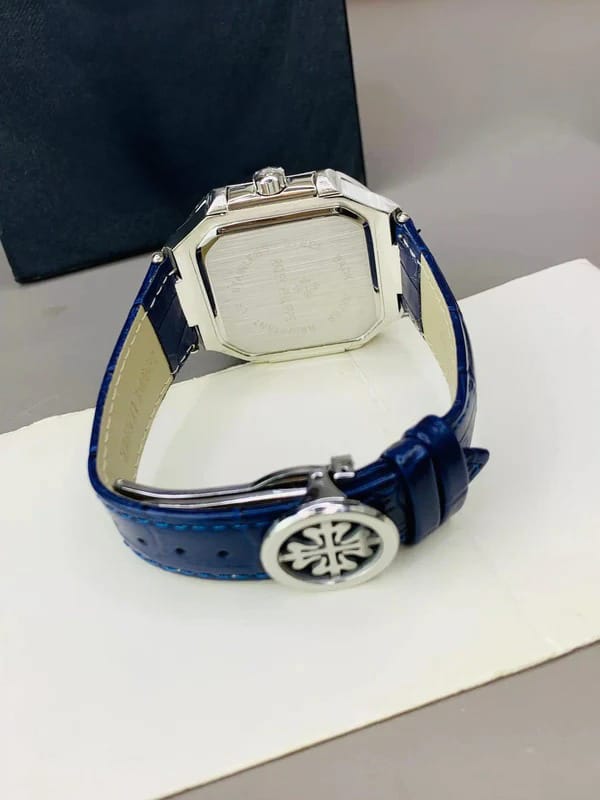 P.P Leather Strap Watch | Blue