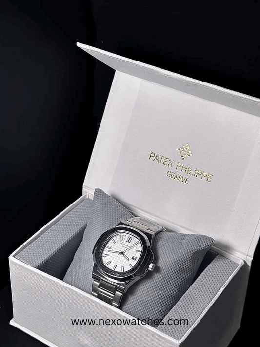 P.P Nautilus Men's Watch | White